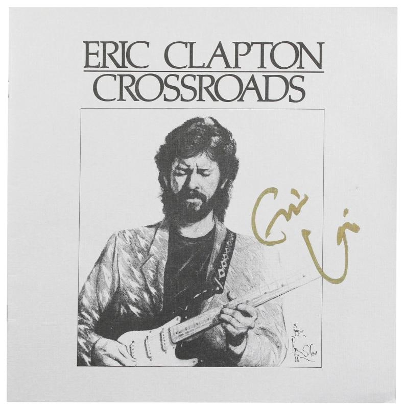 Eric Clapton Authentic Signed Crossroads Booklet w/ Vinyl Box Set BAS & JSA LOAs - 2