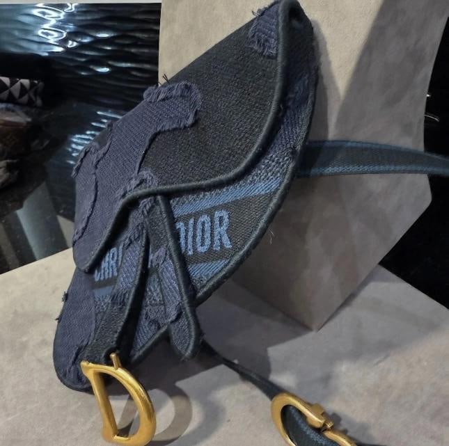 Christian Dior Saddle Belt Bag Camouflage Embroidered Canvas - 3