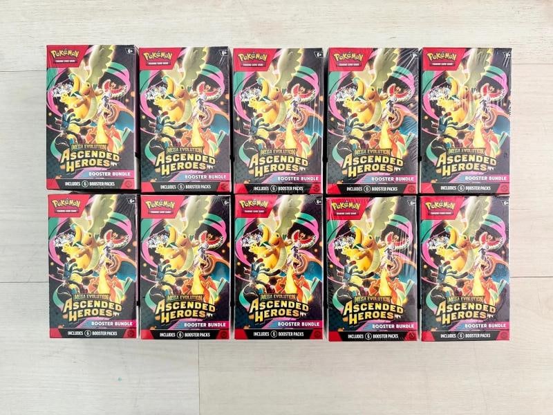 Pokemon Mega Evolution ASCENDED HEROES BOOSTER BUNDLE 10 BOX LOT Factory Sealed: Condition: New/Factory Sealed: A brand-new, unused, unopened, undamaged item (including handmade items). See ... Read moreabout the conditionNew/Factory Sealed: A brand-new, unused, unopened,