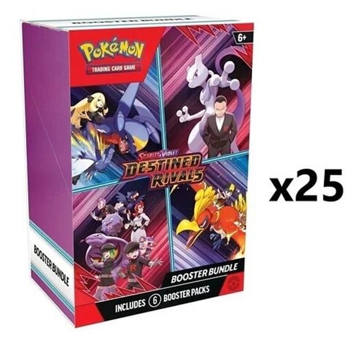 Pokemon Scarlet Violet Destined Rivals 25 BOX BOOSTER BUNDLE CASE Factory Sealed - 2