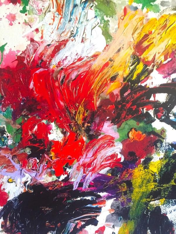 CY TWOMBLY ABSTRACT EXPRESSIONIST PRINT MODERNA MUSEET LARGE EXHIBITION POSTER - 11