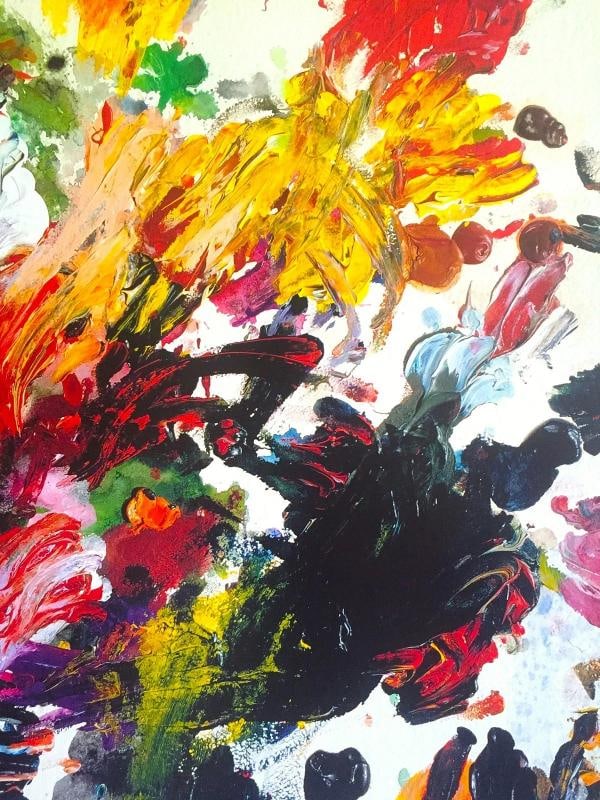 CY TWOMBLY ABSTRACT EXPRESSIONIST PRINT MODERNA MUSEET LARGE EXHIBITION POSTER - 12