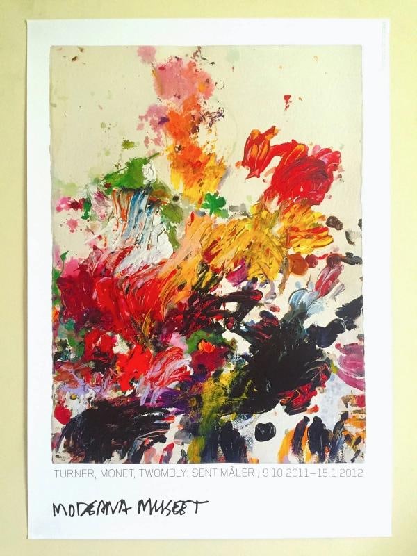 CY TWOMBLY ABSTRACT EXPRESSIONIST PRINT MODERNA MUSEET LARGE EXHIBITION POSTER: Condition: New: A brand-new, unused, unopened, undamaged item (including handmade items). See the seller's ... Read moreabout the conditionNew: A brand-new, unused, unopened, undamaged item