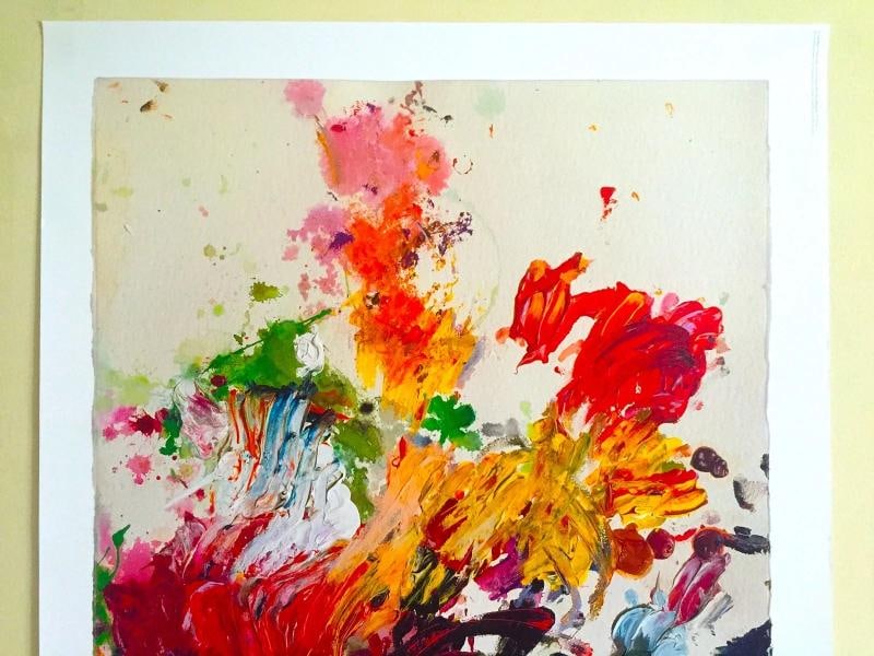 CY TWOMBLY ABSTRACT EXPRESSIONIST PRINT MODERNA MUSEET LARGE EXHIBITION POSTER - 2