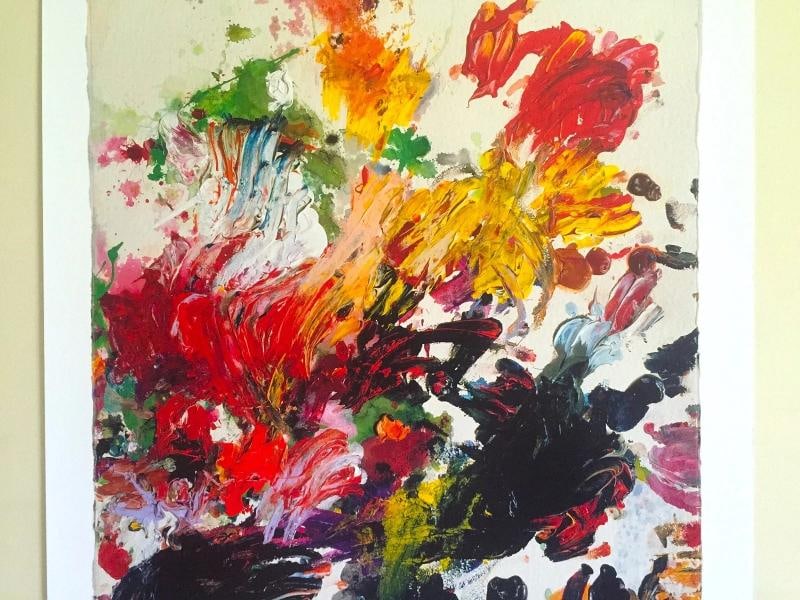CY TWOMBLY ABSTRACT EXPRESSIONIST PRINT MODERNA MUSEET LARGE EXHIBITION POSTER - 3