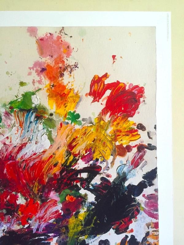 CY TWOMBLY ABSTRACT EXPRESSIONIST PRINT MODERNA MUSEET LARGE EXHIBITION POSTER - 6