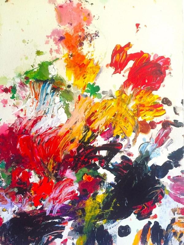 CY TWOMBLY ABSTRACT EXPRESSIONIST PRINT MODERNA MUSEET LARGE EXHIBITION POSTER - 9