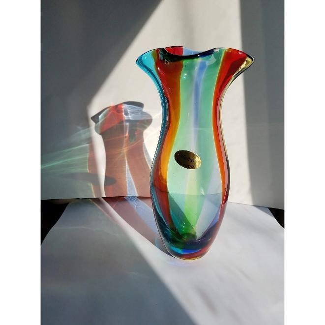 Vintage Italian Murano Art Glass Vase - 10