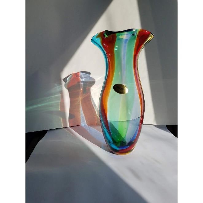 Vintage Italian Murano Art Glass Vase - 5