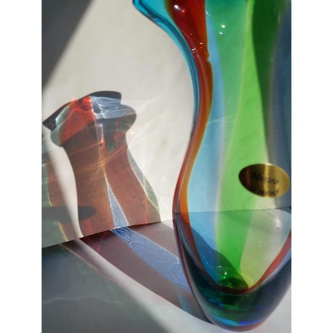 Vintage Italian Murano Art Glass Vase - 8