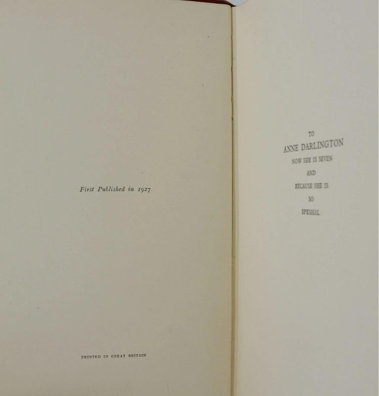 First British trade editions, first printings of all four books London: Methuen & Co., 1924, 1926, - 10