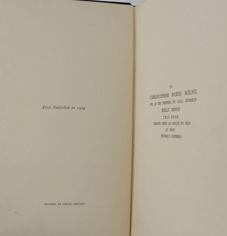 First British trade editions, first printings of all four books London: Methuen & Co., 1924, 1926, - 7