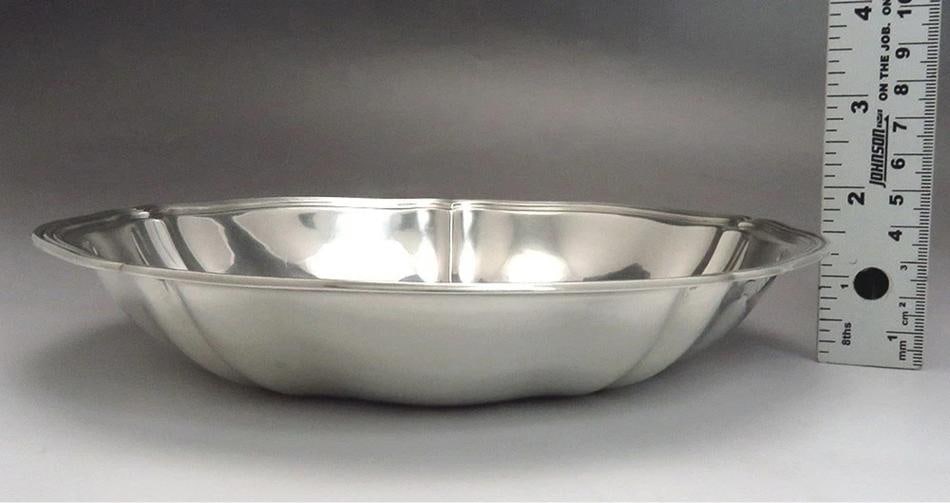 c1920s Handsome Arthur Stone Sterling Silver Lobed Bowl - 4