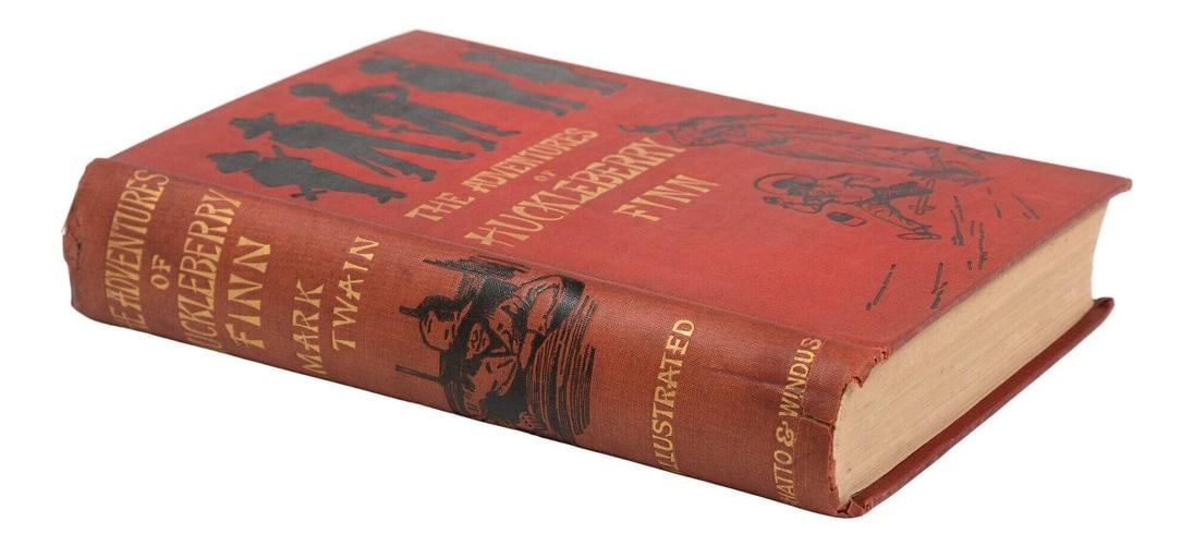 The Adventures of Huckleberry Finn ~ by MARK TWAIN ~First UK Edition ~ 1st 1884 - 3