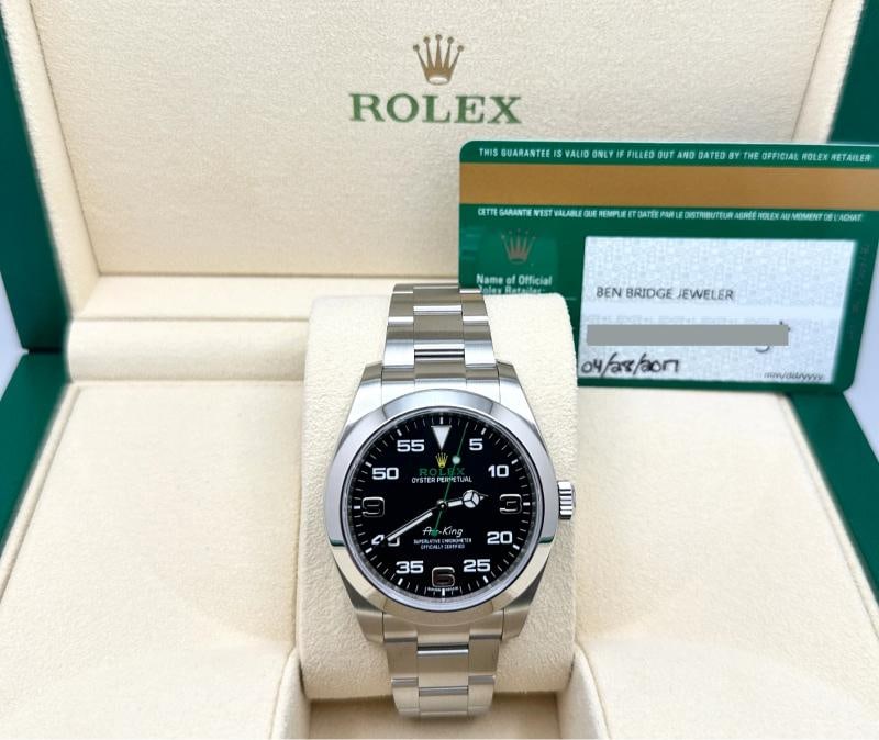 Rolex Air King 116900 40mm Black Dial Stainless Steel Box Paper 2017 - 3