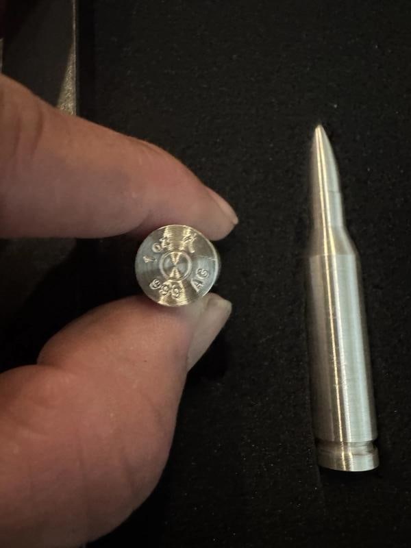 Silver Bullet Set 16 Oz Total .999 Silver 1 x 50 Cal, 2 x 308 Cal 2 x 45 Cal - 6