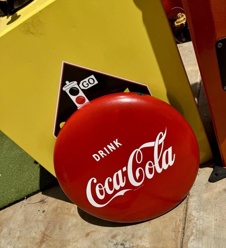 Vintage 1950's Coca-Cola 12Ã¢â‚¬Â? Porcelain Sign - 3