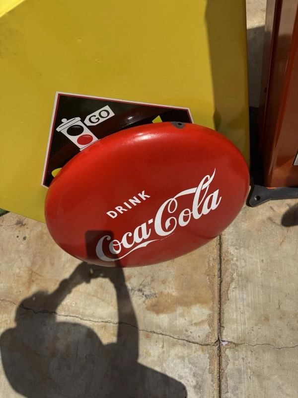 Vintage 1950's Coca-Cola 12Ã¢â‚¬Â? Porcelain Sign - 5