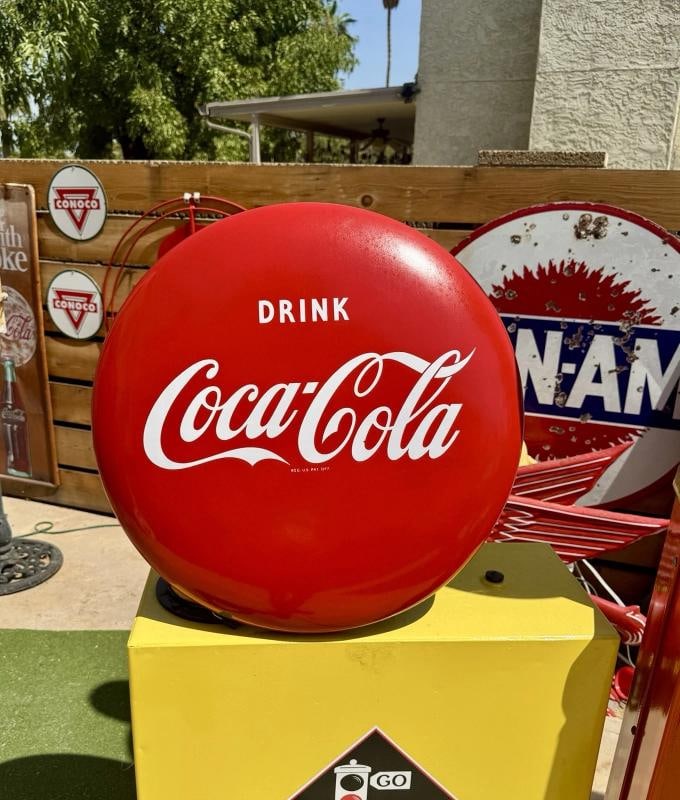 Vintage 1950's Coca-Cola 12Ã¢â‚¬Â? Porcelain Sign - 7