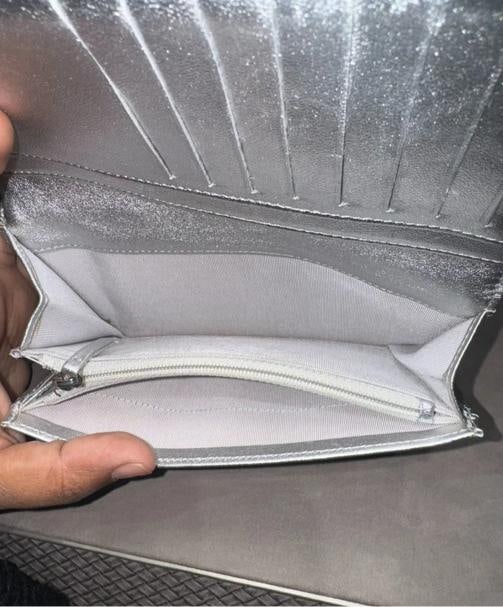 Chanel Metallic Silver Long Wallet 15287812 (2011) - 10