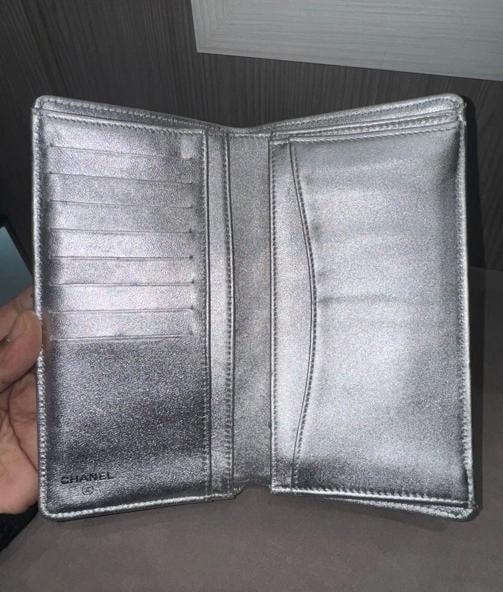 Chanel Metallic Silver Long Wallet 15287812 (2011) - 11