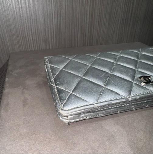 Chanel Metallic Silver Long Wallet 15287812 (2011) - 3