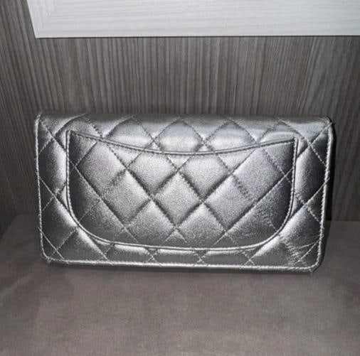 Chanel Metallic Silver Long Wallet 15287812 (2011) - 6