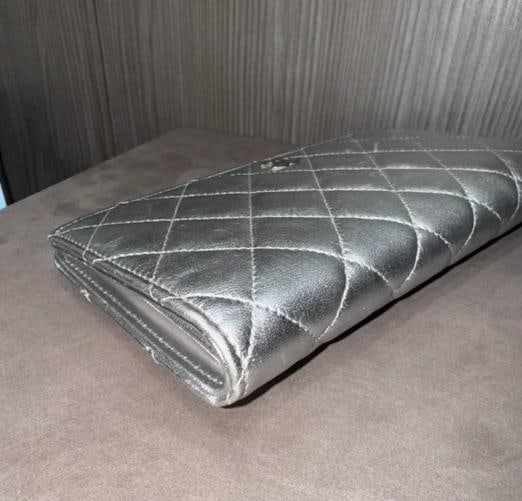 Chanel Metallic Silver Long Wallet 15287812 (2011) - 7