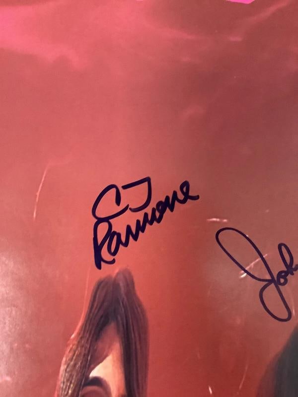The Ramones Signed Poster Psychedelic 16x36 4 Punk Rock Music Autographs PSA/DNA - 4