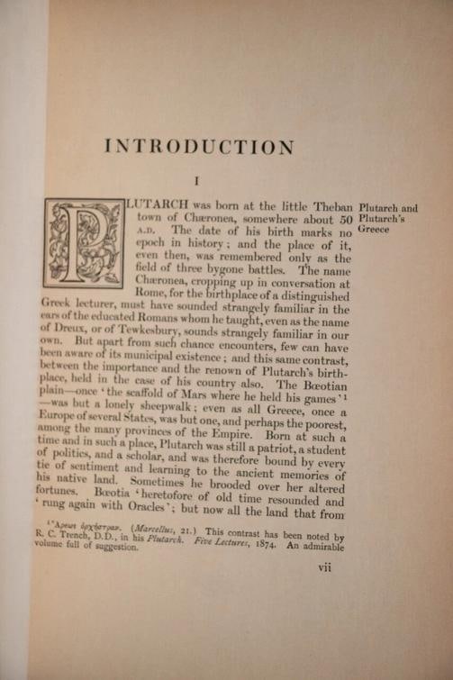 Plutarch's Lives of the Noble Grecians and Romans Englished by Sir Limited ed - 10