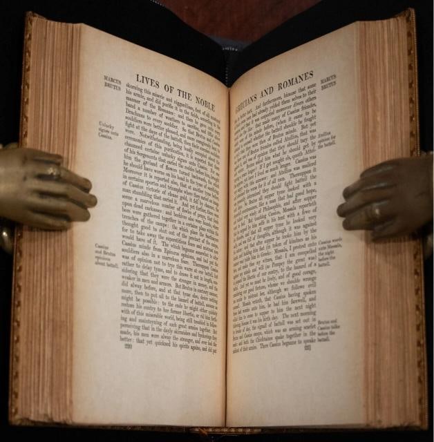 Plutarch's Lives of the Noble Grecians and Romans Englished by Sir Limited ed - 15