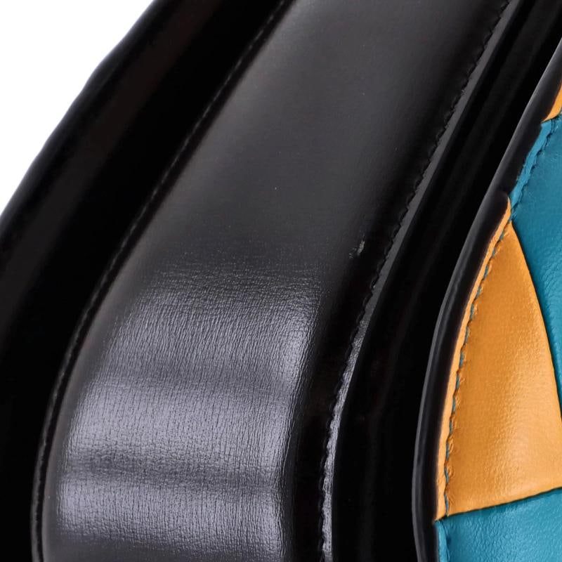 Gucci Bamboo 1947 Top Handle Bag Limited Edition Geometric Print Leather Medium - 7