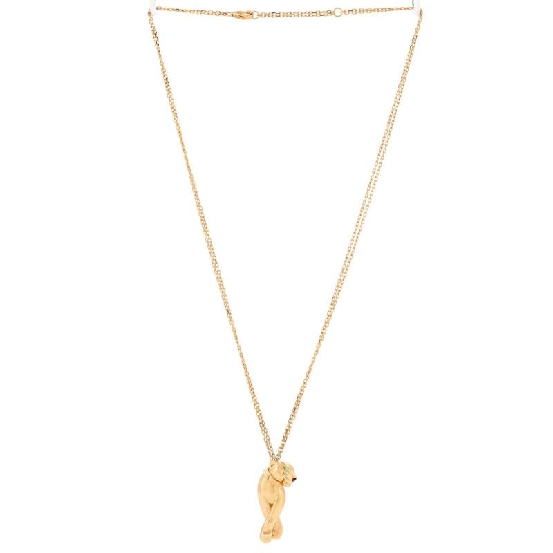 Cartier Panthere de Cartier Pendant Necklace 18K Yellow Gold with Tsavorite - 2