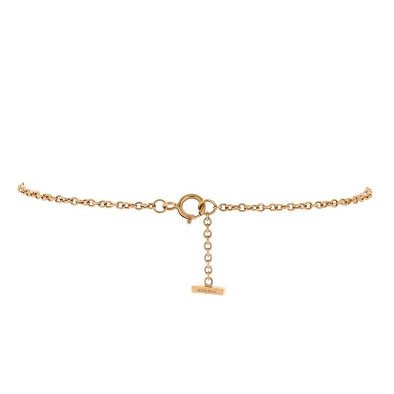 Tiffany & Co. T Smile Chain Bracelet 18K Yellow Gold with Diamonds Medium - 3