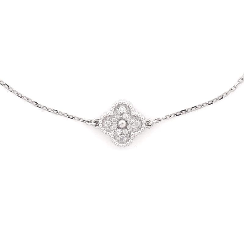 Van Cleef & Arpels Sweet Alhambra Bracelet 18K White Gold and Diamonds - 3