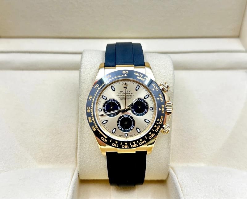 Rolex Daytona Pikachu 116518LN 18k Yellow Gold Oysterflex Box 2025 Service Card - 2