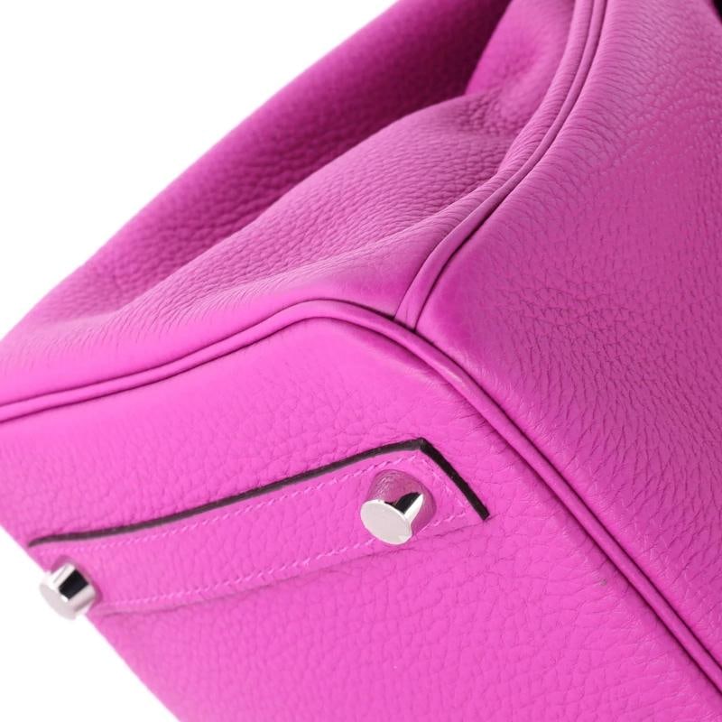Hermes Birkin Handbag Pink Togo with Palladium Hardware 30 - 7