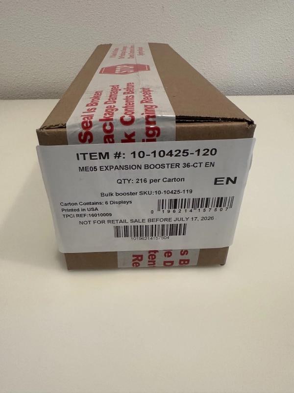 Pokemon TCG ME05 PITCH BLACK 6 BOX BOOSTER CASE Factory Sealed: Condition: New/Factory Sealed: A brand-new, unused, unopened, undamaged item (including handmade items).New/Factory Sealed: A brand-new, unused, unopened, undamaged item (including handmade