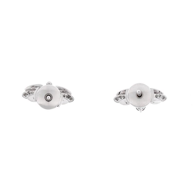 Tiffany & Co. Paper Flowers Firefly Stud Earrings Platinum with Diamonds - 3