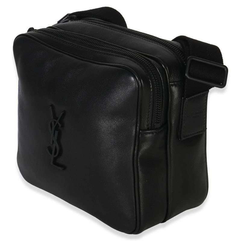 Saint Laurent Black Lambskin Monogram Niki Cube Camera Bag - 3