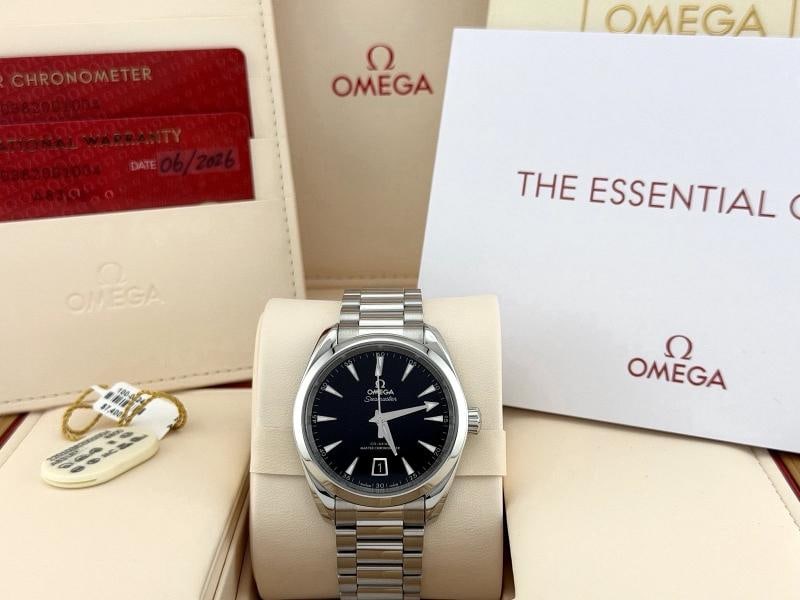 2026 Omega Seamaster Aqua Terra 220.10.38.20.01.004 38mm Black Dial Box Papers: Condition: Pre-owned - Excellent,Bezel Color: Silver,Year Manufactured: 2026,Band/Strap: Bracelet,Case Color: Silver,Department: Men,Watch Shape: Round,Style: Dress/Formal, Luxury, Sport,Case Size: