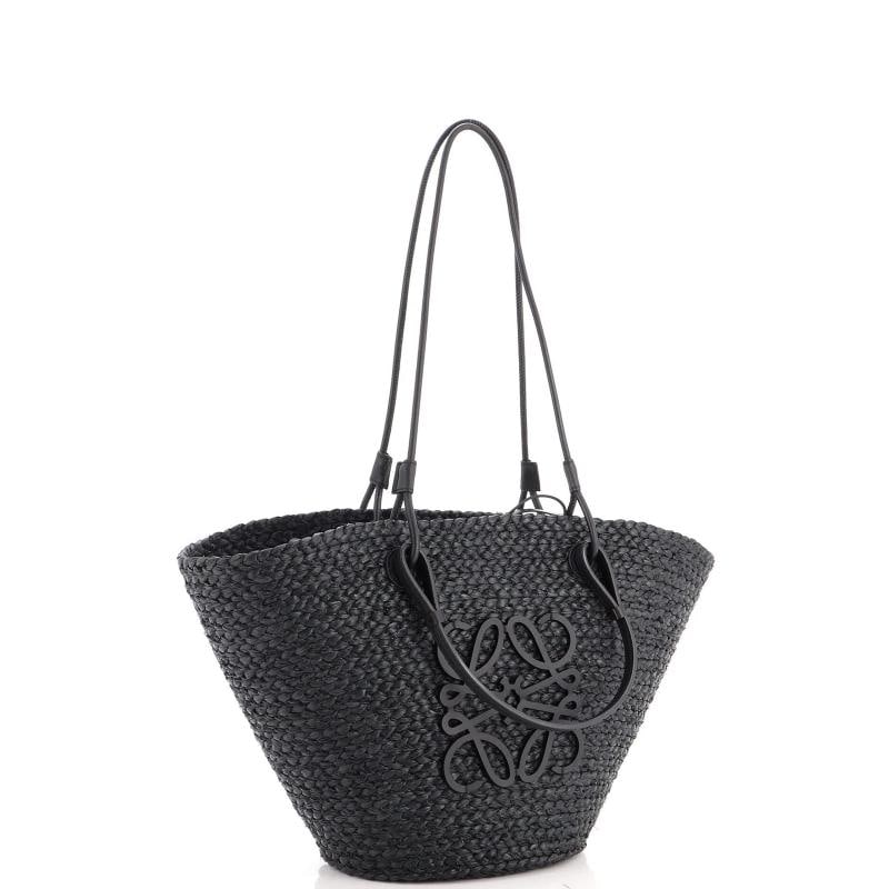 Loewe Anagram Basket Tote Woven Raffia Medium - 2