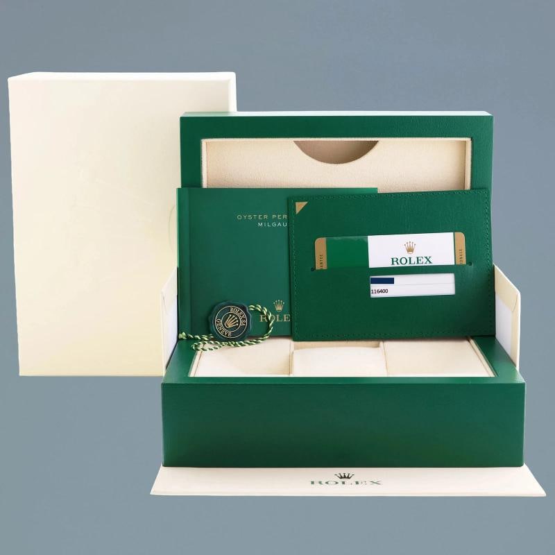 2017 PAPERS MINT Rolex Milgauss 116400 White 40mm Steel Anti-Magnetic Watch - 7