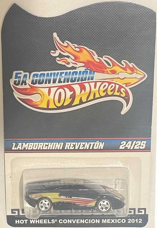 Black Lambo REVENTON Hot Wheels 2012 Mexico Convention 1 of 25 EXTREAMLY RARE - 2