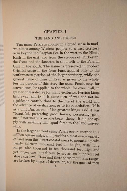 Robert William Rogers / A History of Ancient Persia 1st Edition 1929 - 7