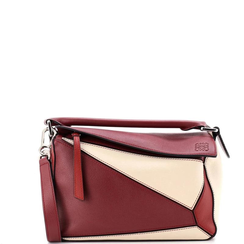 Loewe Puzzle Bag Leather Small: Condition: Pre-owned - Good,Brand: Loewe,Exterior Material: Leather,Style: Satchels,Exterior Color: Multicolor,Department: Women,Size: Small,Accessories: With Strap