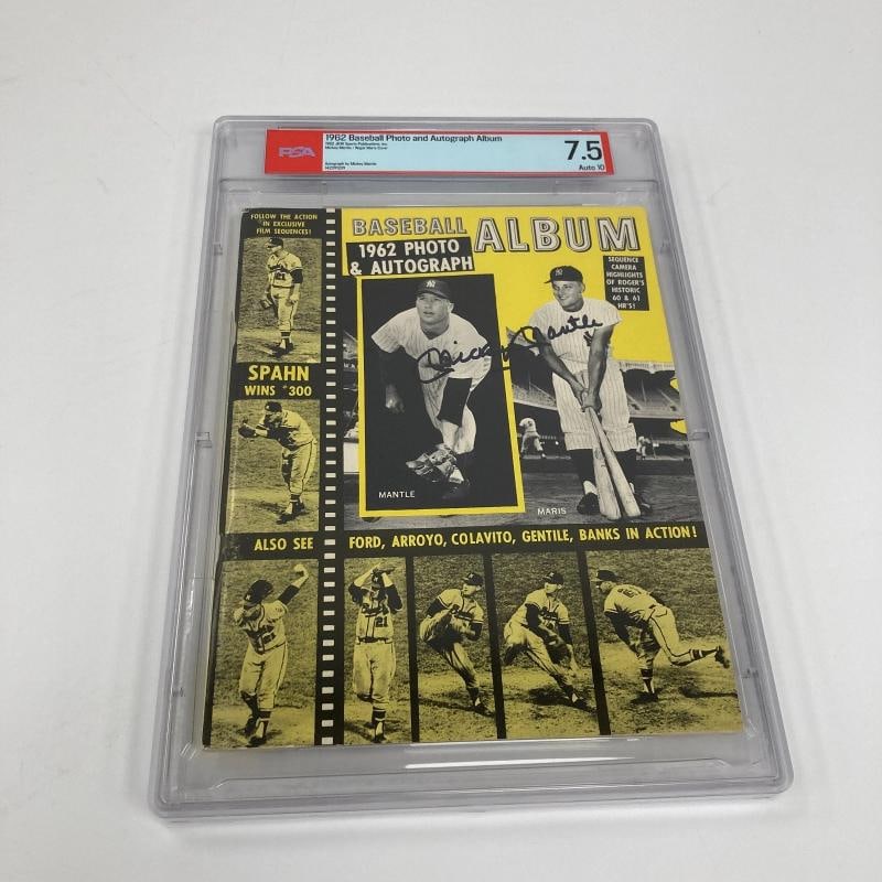 Mickey Mantle Signed 1962 Baseball Magazine Program PSA 10 GEM MINT Auto: Sport: Baseball,Player: Mickey Mantle,Signed: Yes,Original/Reprint: Original,Autograph Authentication: Professional Sports Authenticator (PSA),Product: Magazine,Team: New York Yankees,Country of