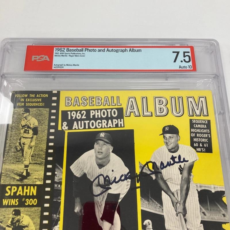 Mickey Mantle Signed 1962 Baseball Magazine Program PSA 10 GEM MINT Auto - 2