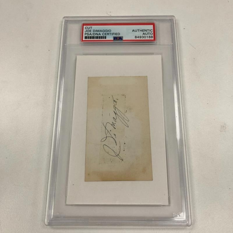 1936 Joe Dimaggio Rookie Signed Index Card PSA DNA Certified - 2