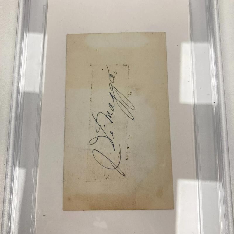 1936 Joe Dimaggio Rookie Signed Index Card PSA DNA Certified - 3